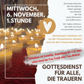 Gottesdienst über den Abschied...